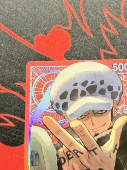 OP14-001 Trafalgar Law Alt Art Leader One Piece Azure Sea’s Seven English NM #1 - Image 3
