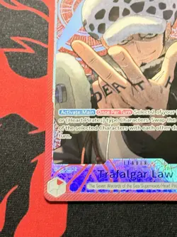 OP14-001 Trafalgar Law Alt Art Leader One Piece Azure Sea’s Seven English NM #1 - Image 5