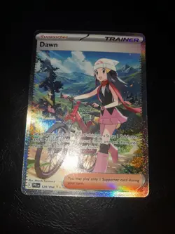 Pokemon Trading Card Dawn Trainer Full Art 129/094 Near Mint Phantasmal Flames - Image 3