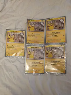 Pokemon TCG Pikachu At The Museum Promo Card (5 cards) - Image 1