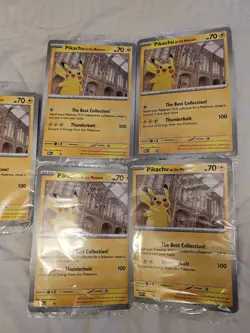 Pokemon TCG Pikachu At The Museum Promo Card (5 cards) - Image 2