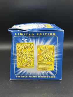 1999 Pokemon Mewtwo 23k Gold Plated Trading Card Blue Limited Edition Vintage - Image 4