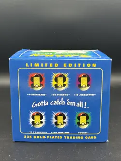 1999 Pokemon Burger King 23k Gold Plated Trading Card Togepi Red Sealed Vintage - Image 3