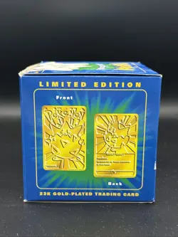 1999 Pokemon Burger King 23k Gold Plated Trading Card Togepi Red Sealed Vintage - Image 4
