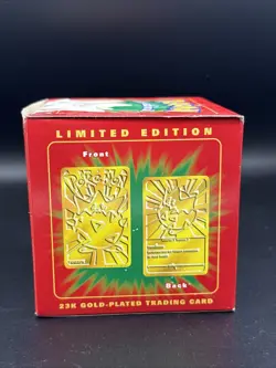 1999 Pokemon Burger King 23k Gold Plated Trading Card Togepi Red Sealed Vintage - Image 4