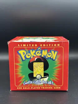 1999 Pokemon Burger King 23k Gold Plated Trading Card Togepi Red Sealed Vintage - Image 5