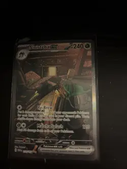 Pokemon TCG Sinistcha EX Scarlet & Violet Twilight Masquerade Holo Card 210/167 - Image 1