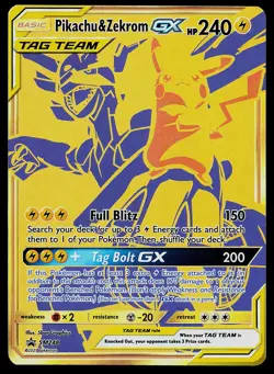 Pokemon Card - Pikachu & Zekrom GX Sun & Moon Promo SM248 Holo - Image 1