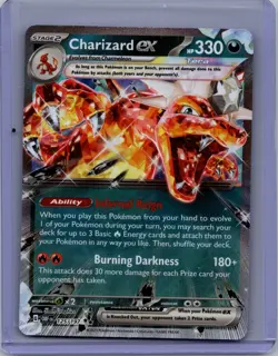 Pokemon Charizard ex Holo HP 330 Tera Infernal Reign Burning Darkness Card - Image 1