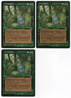 Primal Order x3 3x 1995 Homelands Green Rare Enchantment MTG SP - NM AZ3 - Image 1