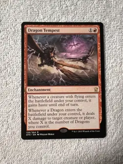 MTG - Dragon Tempest - Dragons of Tarkir - Regular - Red - Rare - Shinetized - Image 1