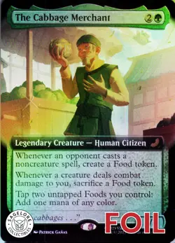 MTG The Cabbage Merchant (Extended) (203) | NM Foil | Avatar {TLE} - Image 1
