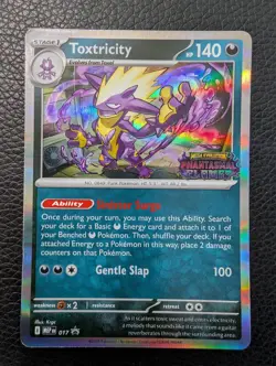 Toxtricity - mep017 Black Star Promo Card (Pokemon) Prerelease Stamp Rare - Image 1