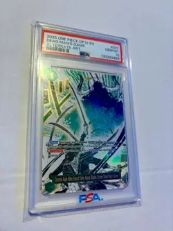2025 DEAD MAN'S GAME ONE PIECE OP12-037 LEGACY OF THE MASTER ALT ART PSA 10 - Image 1