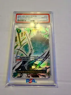 2025 DEAD MAN'S GAME ONE PIECE OP12-037 LEGACY OF THE MASTER ALT ART PSA 10 - Image 2
