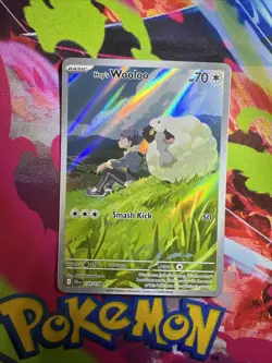 Hop’s Wooloo 170/159 Illustration Rare SV09 Journey Together Pokemon Card - Image 1