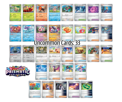 Pokemon Prismatic Evolutions Complete Common, Uncommon & Rare 100 Card Set - Image 3