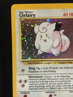 Clefairy 6/130 Holo Rare Base Set 2 Pokemon Card - Image 2