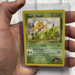 Koga's Weedle 82/132 Unlimited Pokemon Gym Challenge NM Vintage Card TCG WOTC - Image 1