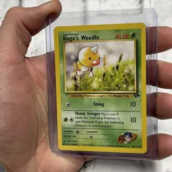 Koga's Weedle 82/132 Unlimited Pokemon Gym Challenge NM Vintage Card TCG WOTC - Image 2