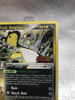 Team Rocket Returns #2/109 Dark Ampharos Reverse Holo English Pokemon Card - Image 4