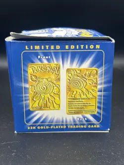 1999 Burger King Pokemon 23K Gold Plated Trading Card in box - Poliwhirl - Image 4