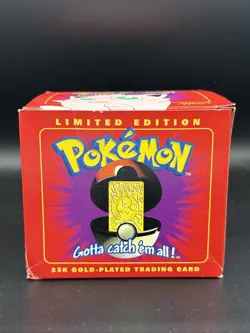 Sealed Pokemon 23k Gold Plated Jiggly puff*Trading Card Limited Edition Vintage - Image 5