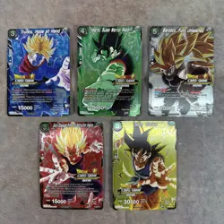 Dragon Ball Super Card Game Championship 2018 Lot Of 5 All Foil Promo PR DBZ - Image 1