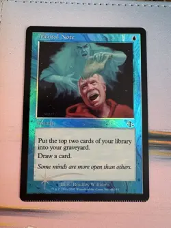 Crimped Mental Note Judgment Foil Misprint Magic the Gathering MTG - Image 2