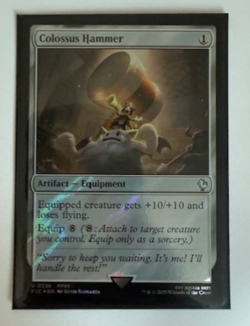 MTG: Colossus Hammer (Surge Foil) Commander: Final Fantasy Foil NM - Image 1