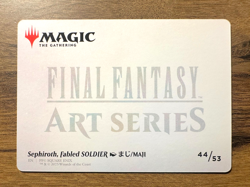 Magic MTG Final Fantasy Sephiroth, Fabled SOLDIER 44/53 Art Series Gold Stamped - Image 2