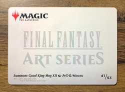 Magic MTG Final Fantasy Summon: Good King Mog XII 41/53 Art Series Gold Stamped - Image 2