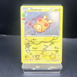 Pokemon TCG Dedenne RC10/RC32 Reverse Holo Generations Radiant Collection LP/MP - Image 1