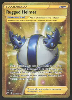 Rugged Helmet 228/198 Secret Rare Pokemon TCG Chilling Reign NM - Image 1