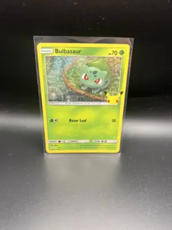 Pokemon TCG Bulbasaur 1/25 Holo 25th Anniversary McDonald’s Promo LP/NM - Image 1