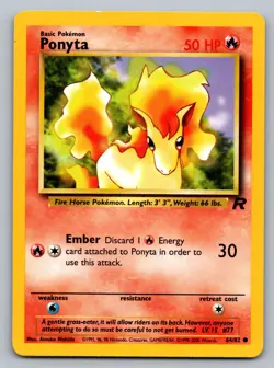 Pokemon TCG Team Rocket Ponyta 64/82 - Image 1