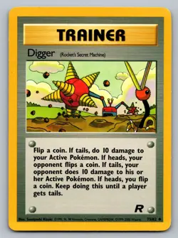 Pokemon TCG Team Rocket Digger (Rocket's Secret Machine) 75/82 - Image 1