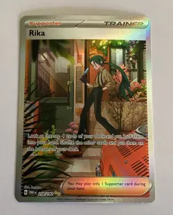 Pokemon Rika SV04: Paradox Rift 258/182 Special Illustration Rare Full Art Holo - Image 1