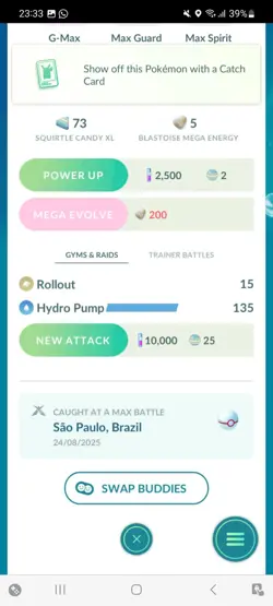 Pokemon Go Shiny Blastoise ( Gigantamax ) - Image 2