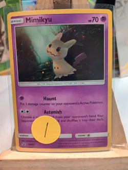 Mimikyu SM29 Black Star Promo Holo Sun Moon Pokemon TCG Holo 2017 NM - Image 3