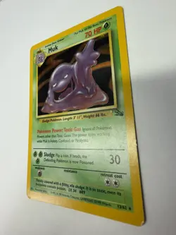 Pokemon Muk 13/62 Fossil Unlimited Holo Rare 70HP Stage 1 Sludge 1999 - Image 2