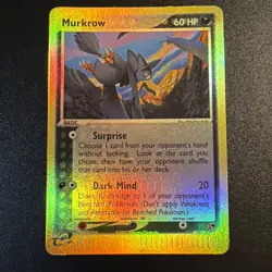 Murkrow 2003 EX Sandstorm 47/100 Reverse Holo VINTAGE Pokemon TCG - Image 1