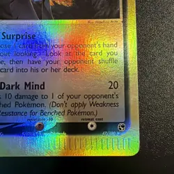 Murkrow 2003 EX Sandstorm 47/100 Reverse Holo VINTAGE Pokemon TCG - Image 4