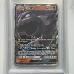 2019 Pokemon S&M Hidden Fates Onix GX #36 GMA Gem Mint 10 - Image 2