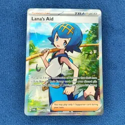 Lana's Aid 207/167 Holo Full Art Pokemon TCG SV Twilight Masquerade TWM - Image 1