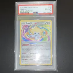 Pokemon Jirachi 119/185 Swsh04: Vivid Voltage PSA 10 Amazing Rare Holo - Image 1