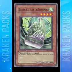 YUGIOH Barrier Statue of the Stormwinds #CDIP-EN021 Rare 1ST EDITION Near Mint - Image 1