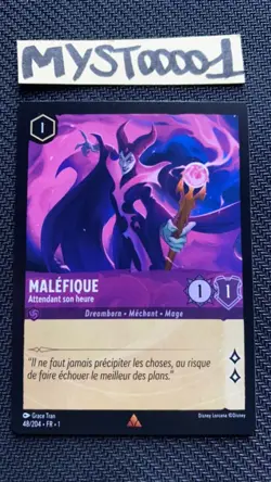 Carte Lorcana Disney TCG Malefique 48/204 Rare Chapitre 1 Francais Neuf - Image 1