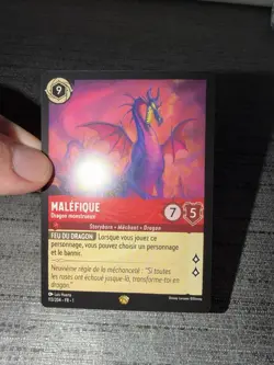 Carte Lorcana Disney TCG Malefique 113/204 Legendaire Chapitre 1 Francais Exc - Image 3