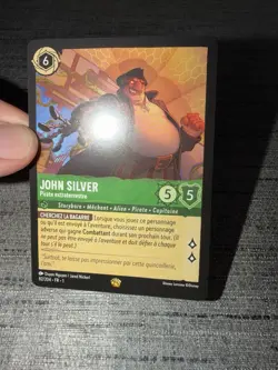 Carte Lorcana Disney TCG John Silver 82/204 Legendaire Chapitre 1 Francais Exc - Image 3